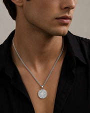 Silver Compass Necklace ZJ jewellery Silver Compass Necklace